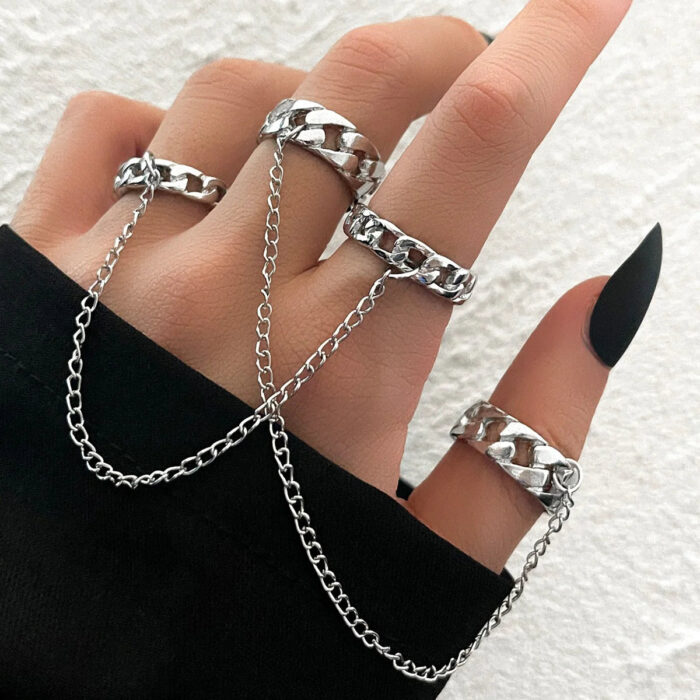 Punk Chain Rings