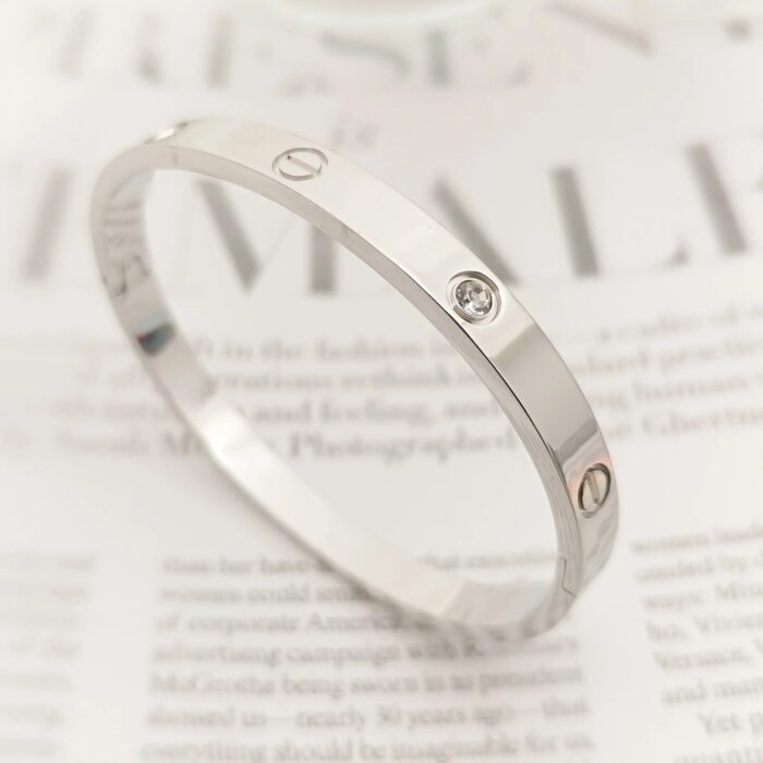 Silver Stone Bangle - Image 4