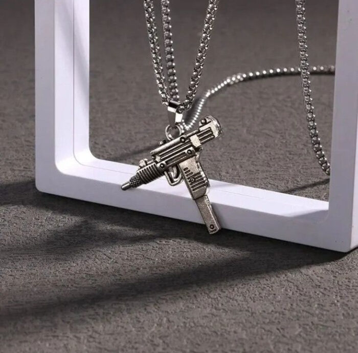 Uzi Assault pendent for Men Women - Image 3