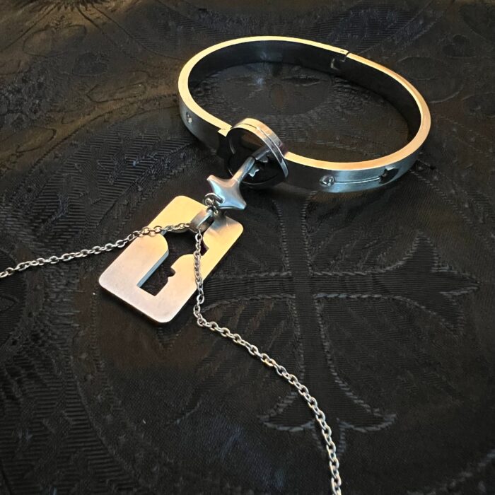 Lock Key Pendant and Bangle Set - Image 8