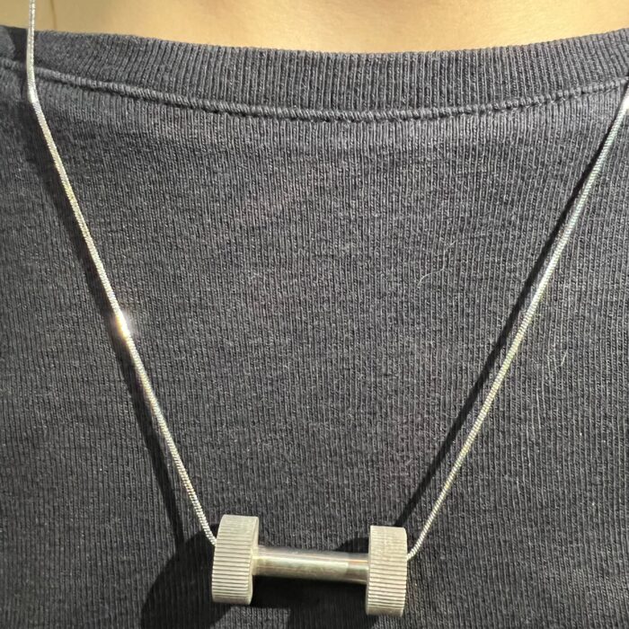 Plain Dumbbell Pendant for Men/Women - Image 3