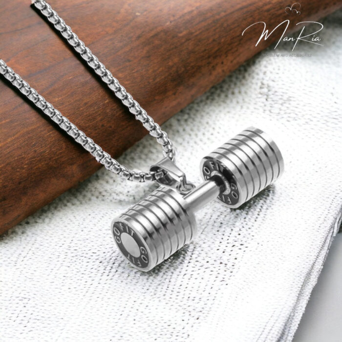 Dumbbell Charm Pendant for Men