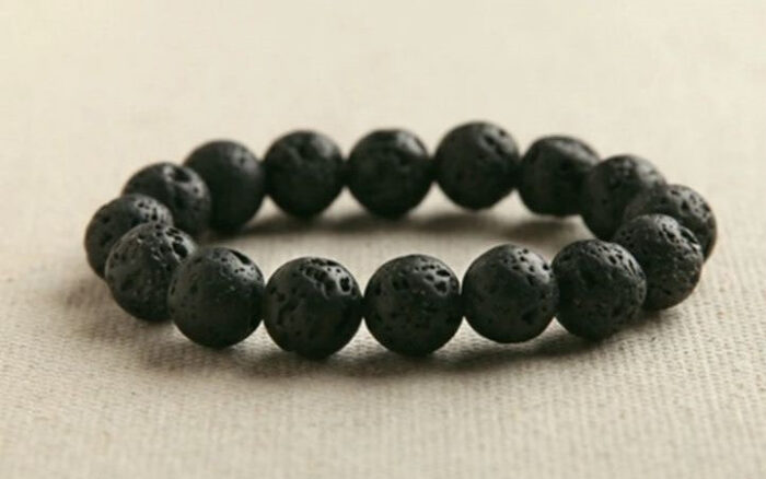 Lava stone Black Beads Bracelet For Men Women